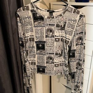 Rue 21 tarot card long sleeved shirt
